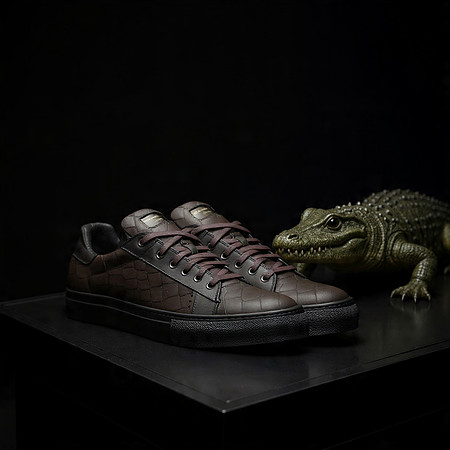 Krox: Tennis Low Tops (Black)