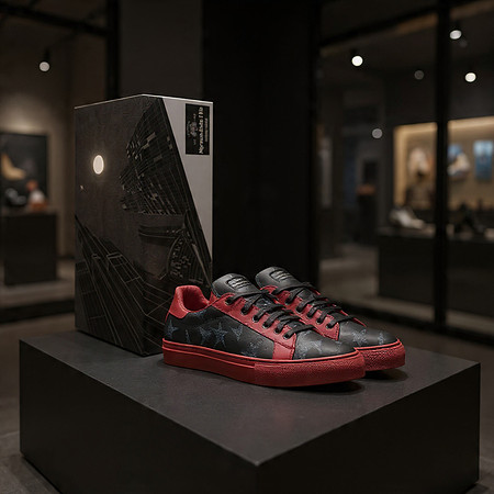 Myrman: Tennis Low Tops (Red)