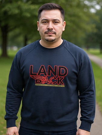 Landback Feather Flyer: Lightweight Sweatshirt