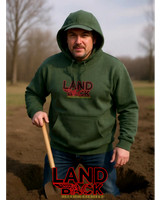 Pullover Hoodie: Landback Feather Flyer
