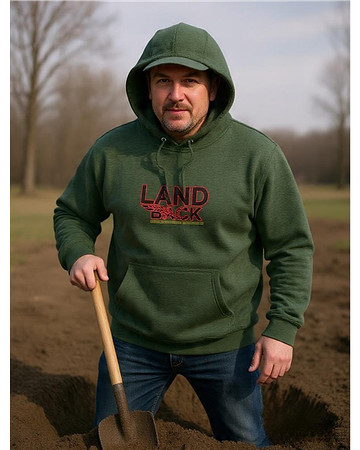 Pullover Hoodie: Landback Feather Flyer