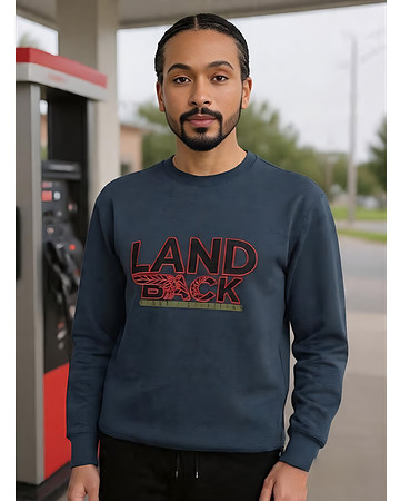 Pullover Sweatshirt: Landback Feather Flyer