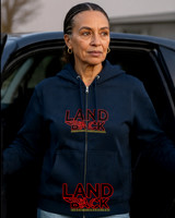 Landback Feather Flyer: Zipped Hoodie