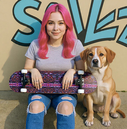 Graffiti Rose: Skateboard