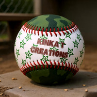 Camo Stars: Hand-Stitched Baseballs