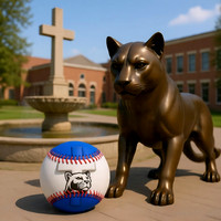 Praying Panther: Hand-Stitched Baseball