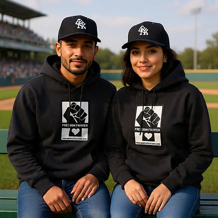Freedom Fighter: Adult Pullover Hoodie (Black)