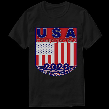 U.S.A. WTP CG 2026: Basic Dark T-Shirt (Black)