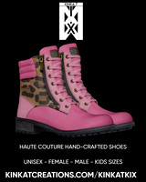 VV2x Pink: Zip Military Boots
