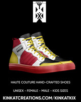 Retro Basketball High Top Shoes (Red): Rilla