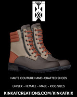 B3AR: Zip Military Boots (Brown)
