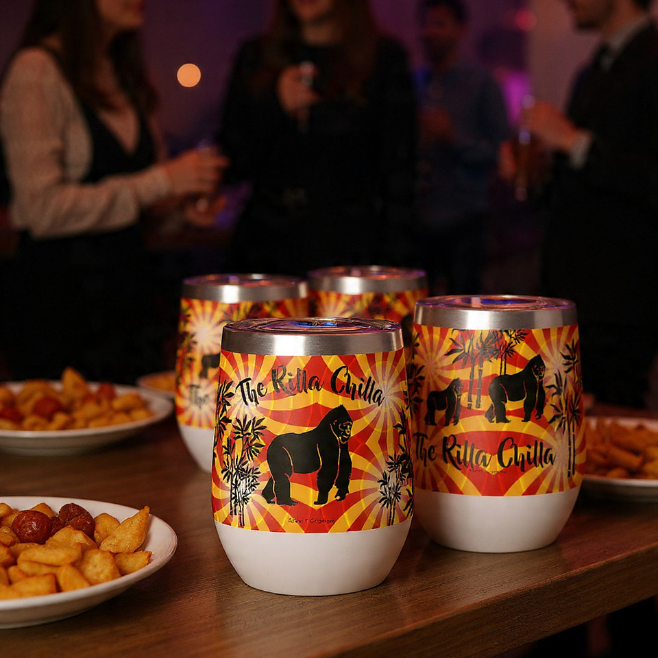 The Rilla Chilla: Stemless Wine Tumblers 11oz: