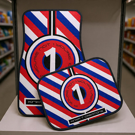 ($140) Vehicle Floor Mat Set: If You're Not 1st. You're Last!