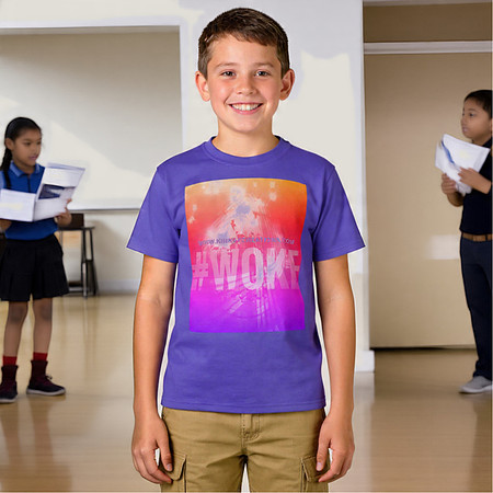 #WOKE (pink): Kids Basic T-Shirt