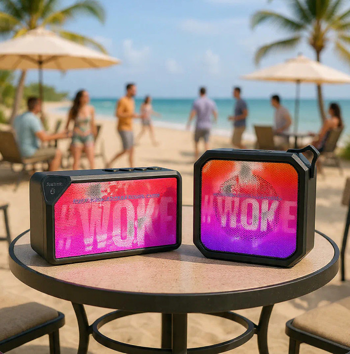 #WOKE (pink): Bluetooth Speakers
