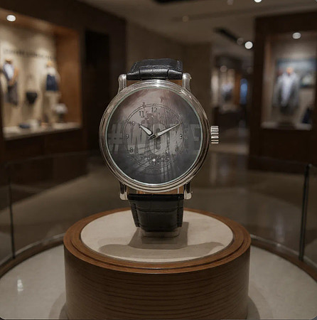 #WOKE (rbg): Black Vintage Leather Wrist Watch