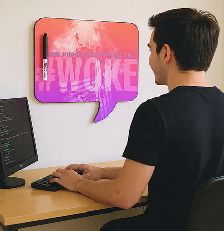 #Woke (pink): Dry Erase Board