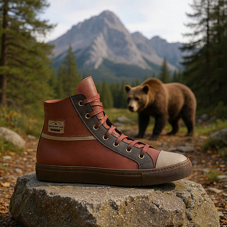 Classic High Top Sneakers: B3AR Redskin