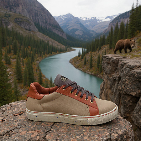 Tennis Low Tops: B3AR Tan