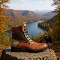 Zip Military Boots: B3AR Tobacco