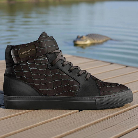 Basketball High Tops With Straps (Black): KROX