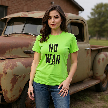 No War: Basic T-Shirt (Lime)