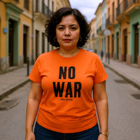 No War: Basic T-Shirt (Athletic Orange)