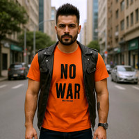 No War: Basic T-Shirt (Athletic Orange)