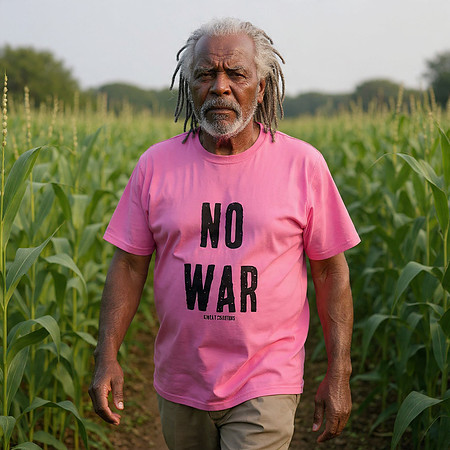 No War: Basic T-Shirt  (Athletic Pink)