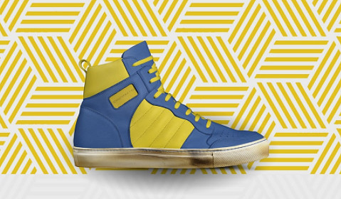Retro Basketball High Tops: Royalz