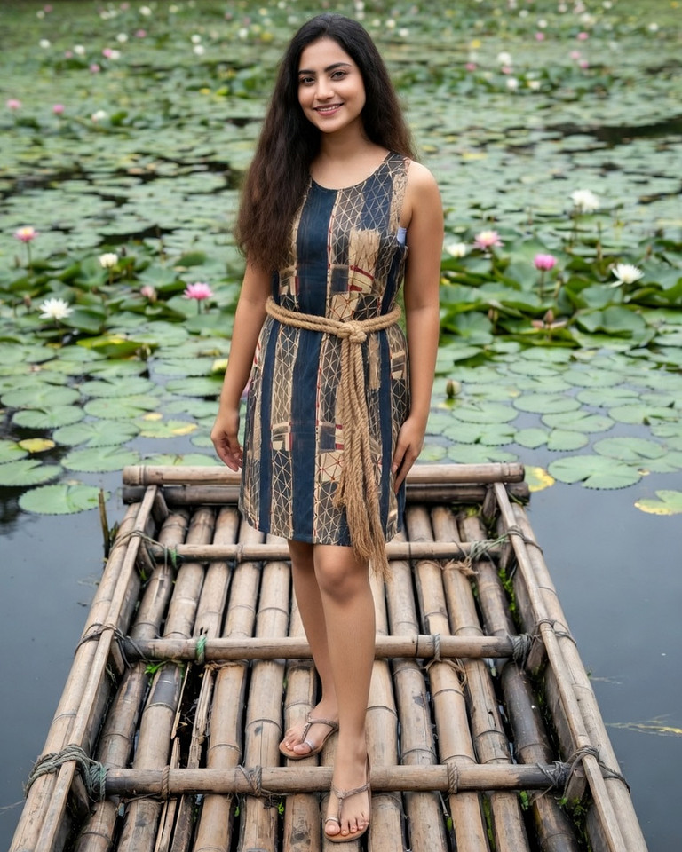 Bamboo Net: A-Line Dress