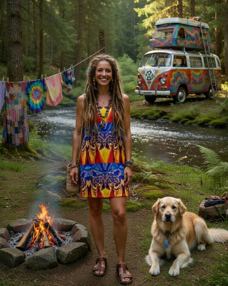 Ray-D-8 Energy: A-Line Dress