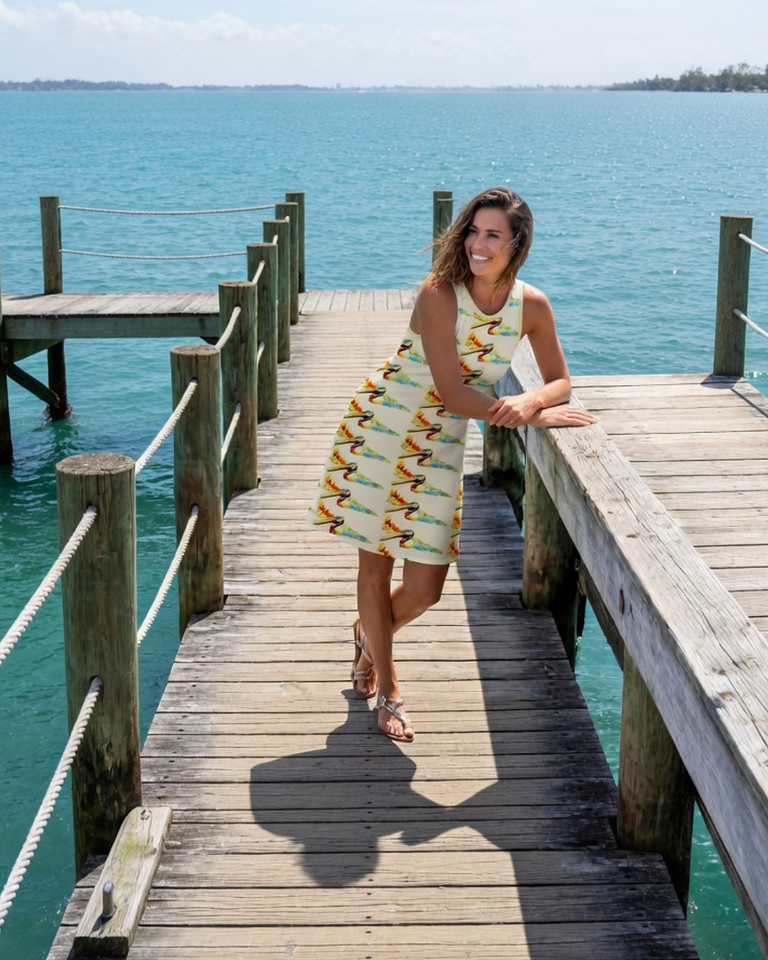 The Pelican Has Been Briefed: A-Line Dress