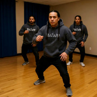 24X7X365 Never Give Up!: Adult Pullover Hoodie (Dark Grey)