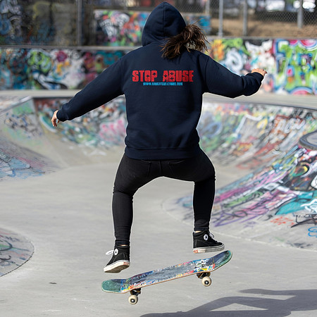 Stop Abuse: Adult Pullover Hoodie