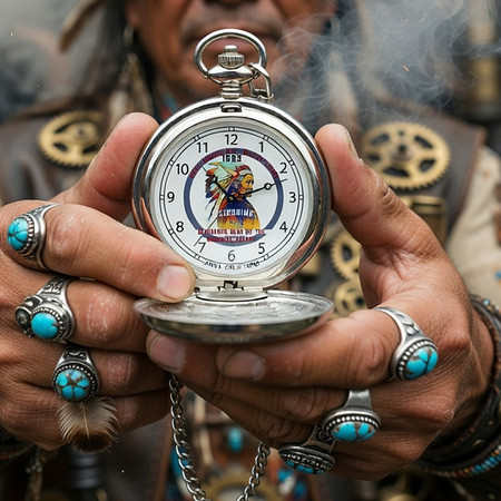 Geronimo: Pocket Watch (Silver)
