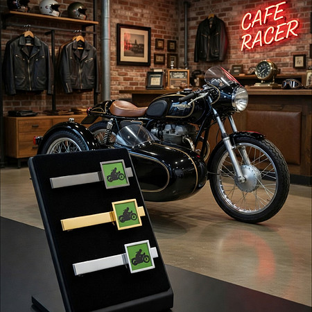 Cafe Racer: Neck Tie Bars (Green)