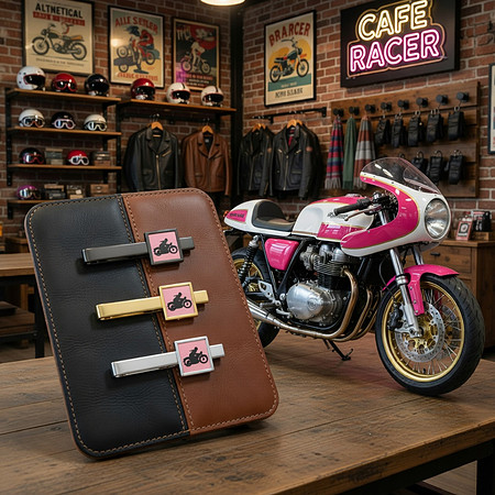 Cafe Racer: Neck Tie Bars (Pink)