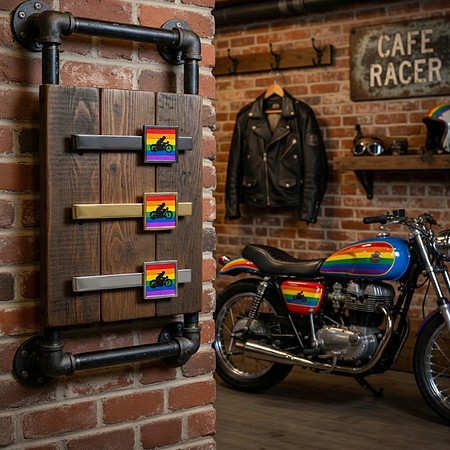 Rainbow Rider Cafe Racer: Neck Tie Bars