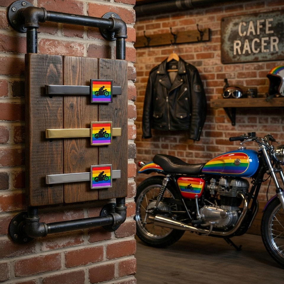Rainbow Rider Cafe Racer: Neck Tie Bars