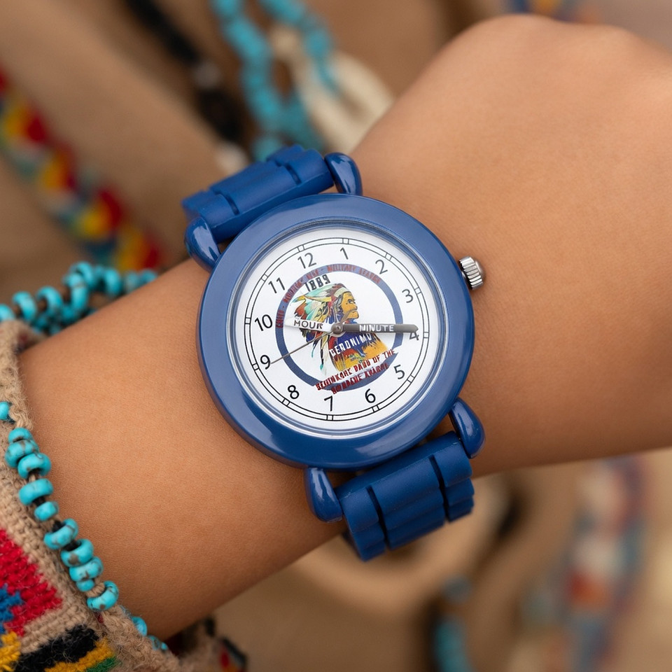 Geronimo: Kids Silicone Wrist Watch (Blue)