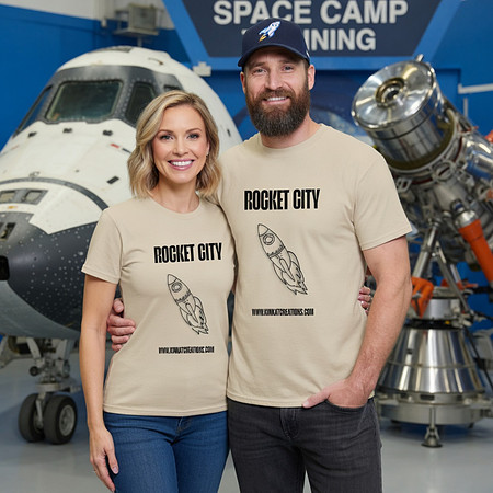 Rocket City Simple: Basit T-Shirt (Sand)