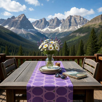 Purple Circles: Table Runner