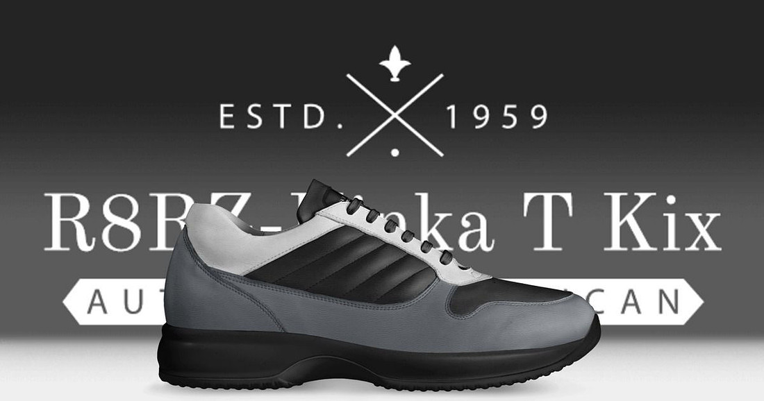 R8RZ - Kinka T Kix original Italian leather shoe line.