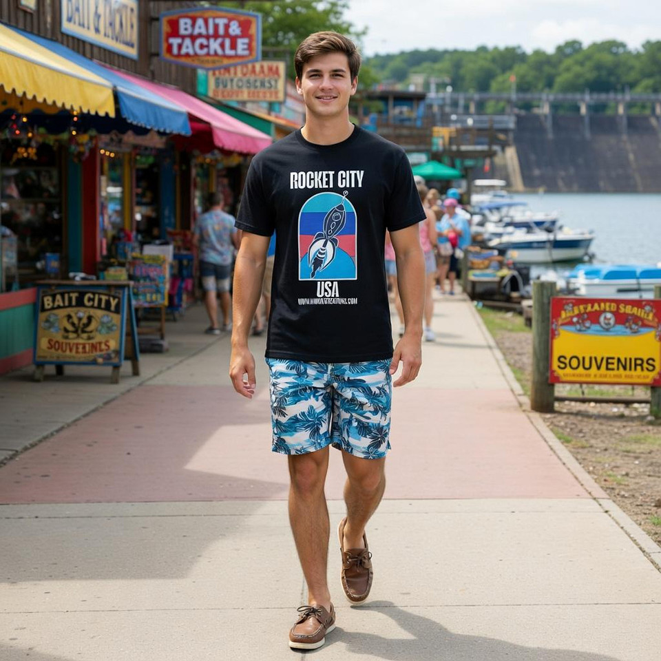 Rocket City USA: Bella+Canvas Tri-blend T-Shirt