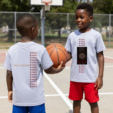 Be Unique: Kids Basic T-Shirts (Light Steel)