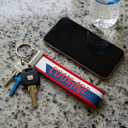 Wrist Keychain (Red): Courage