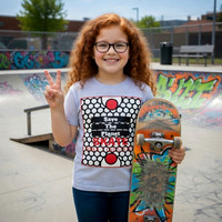 Save The Planet Skate: Fine Jersey T-Shirt (Heather)