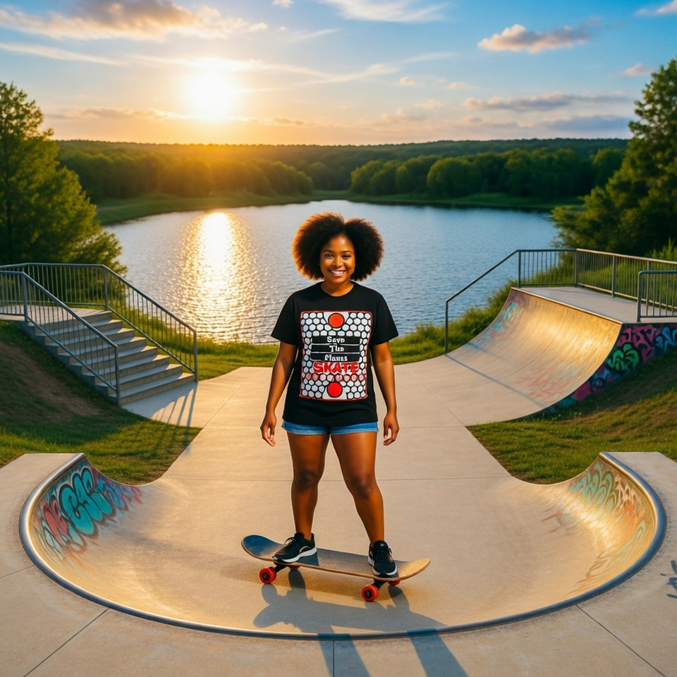 Save The Planet Skate: Basic Dark T-Shirt