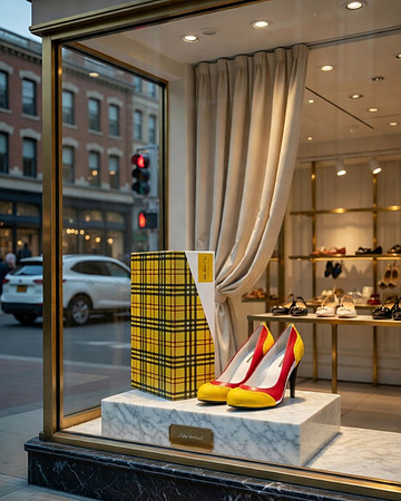 British High Heels (Yellow): Rilla